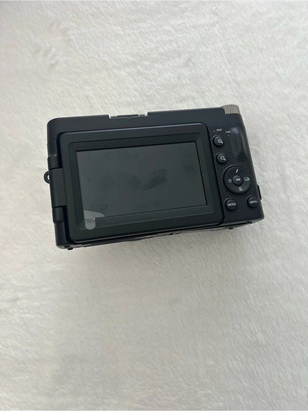 4K Ultra HD Black Digital Camera with Flip LCD